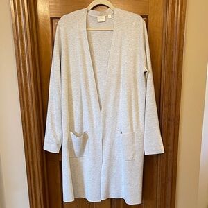 Cyrus Heather Gray Knit Long Cardigan XL